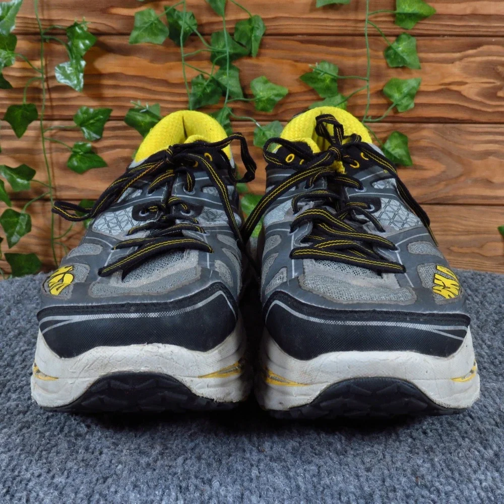 Hoka One One Stinson 3 ATR Mens Trail Running Shoes Size 11 Trail Grey Yellow
